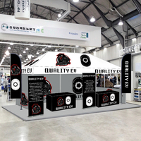 Tente d'Exposition Extérieure en Aluminium Imprimée sur Mesure, Auvents Publicitaires Commerciaux avec Logo Pop-up pour Foires et Événements