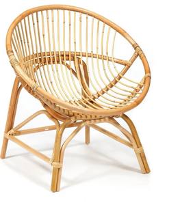 Fauteuil en rotin naturel écologique en forme d'œuf, fauteuil de détente moderne en bambou pour jardin, balcon, salon - Product Image 2