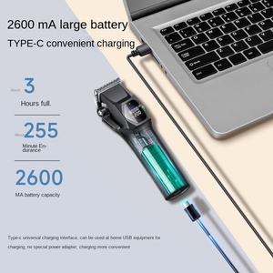 आसान सुरक्षित ट्रिमिंग के लिए एब्स सामग्री और प्रभार्य डिजाइन के साथ पेशेवर कॉर्डलेस कुत्ते बालों की क्लिपर सेट करें - Product Image 6