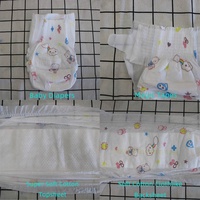 Échantillon GRATUIT Vente en gros Couches bébé de première qualité Marque Chine Tissu non tissé biologique écologique Anti-fuites 3D Colorées