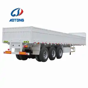 Высокая боковая стенка CIMC HUAJUN грузовой прицеп для перевозки скота