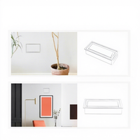 Grille de ventilation murale encastrée en acier moderne OEM pour salon, sous-sol et entrepôt
