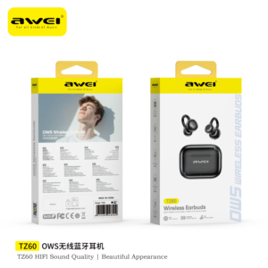 <span class=keywords><strong>AWEI</strong></span> TZ60 หูฟังไร้สายแบบหนีบหู คุณภาพเสียงระดับ HiFi พร้อมไฟ LED แสดงสถานะแบตเตอรี่ ดีไซน์สวยงาม มาพร้อมพาว<span class=keywords><strong>เวอร์</strong></span><span class=keywords><strong>แบงค์</strong></span> - Product Image 5