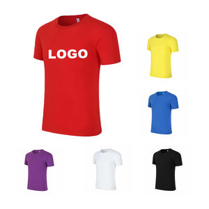 Vente en gros OEM 100% coton Impression de logo personnalisé <span class=keywords><strong>T</strong></span>-shirts unis pour garçons et hommes en taille plus - Product Image 1