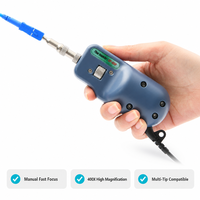 Detektor Ujung Serat Optik 400X Mikroskop Serat Optik Probe USB Kompatibel dengan Windows PC dan OTDR SC FC ST LC UPC APC