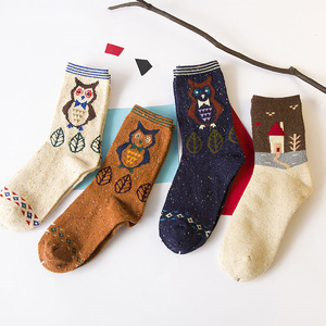 4 paires De Dessin Animé Hiver Laine Tricoté Chaud Chouette <span class=keywords><strong>Renard</strong></span> Animaux <span class=keywords><strong>Chaussettes</strong></span> - Product Image 3