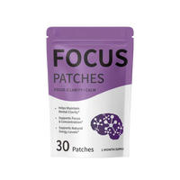 Patch transdermique pour la concentration, soutient les niveaux d'énergie, favorise la concentration et la clarté mentale, aide à maintenir la clarté mentale, OEM.
