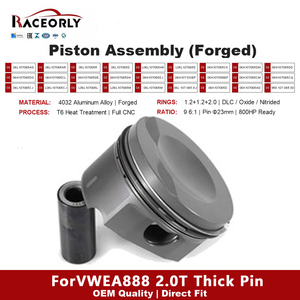 RACEORLY 06L107065AG Conjunto de Pistones Forjados 82.5mm STD para Audi A4 A6 Q5 VW <span class=keywords><strong>EA888</strong></span> 2.0T Pasador de 23mm 800HP - Product Image 1