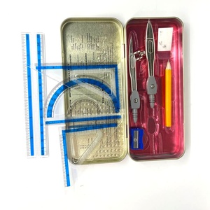 High Quality Metal 9pcs Marshal Geometry Box for School Girls, Geometry Box for <b>Kids</b> - Product Image 4