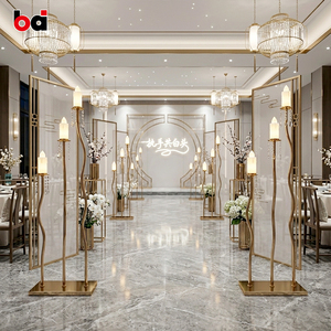 Farolas de Hierro de Estilo Nórdico, Elegantes y Románticas, con Diseño de Luna, para Eventos de Boda y Decoración de Escenarios de Banquetes de Hotel - Product Image 3
