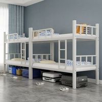 Hochbelastbares Stahl-Etagenbett Metall-Etagenbett für Wohnheime, Personal, Arbeiter, Schulinternate ohne Matratze