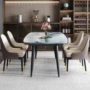 Ensemble <span class=keywords><strong>table</strong></span> et chaises de salle à manger d'extérieur moderne pour la maison, style métal et bois, idéal pour appartement, salle de bain, entrée - Product Image 3