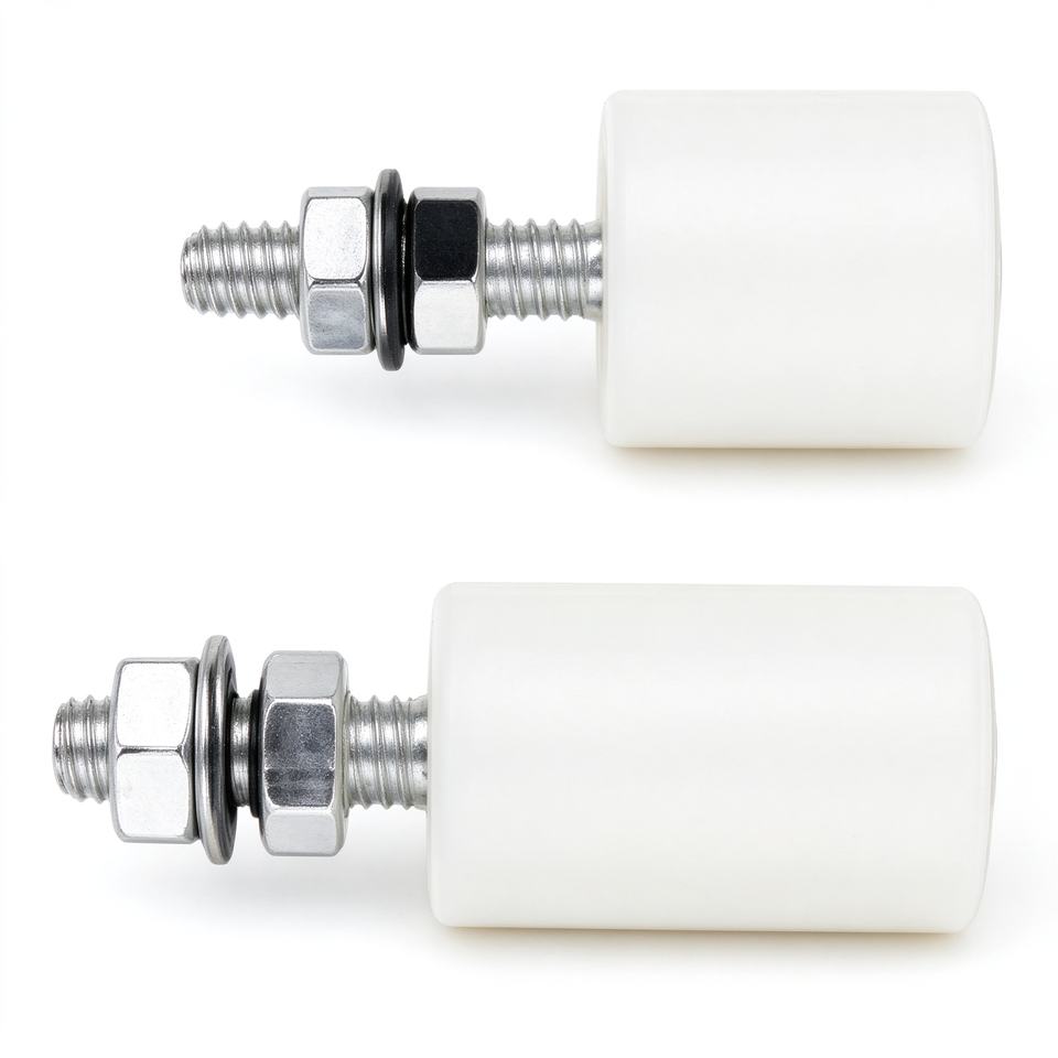 Industrial Steel Sliding Door Hardware with Eyebolt Wheels Nylon ...