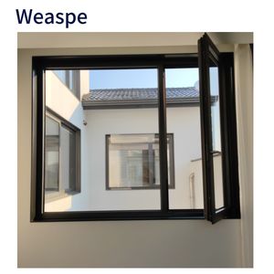 Fenêtres en verre résidentielles Maisons insonorisées nouvellement conçues contre la rupture de la chaleur de l'ouragan Fenêtres inclinables et tournantes en aluminium - Product Image 1