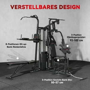 Estación de Entrenamiento Multifuncional en Stock en la UE, Máquina de Fitness para el Hogar con Más de 10 Ejercicios, Pesas Ajustables - Product Image 2