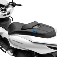 Siège de moto en cuir imperméable pour passager, coussin de siège solo pour moto 24PCX160, fourni par l'usine