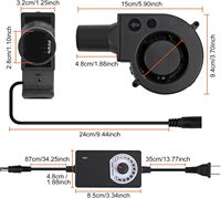 Adaptor Pengisi Daya untuk Pengontrol Kecepatan Variabel BBQ, Kipas Angin Sentrifugal, Pendingin, Pemindah, Pemantik Arang Cepat untuk Berkemah