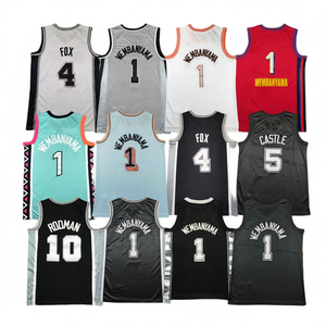 San <span class=keywords><strong>Antonio</strong></span> 1 para Hombre 2026 #   Wembanyama # Camiseta Deportiva Transpirable de Baloncesto 4 De Aaron, Edición Ciudad, para Fanáticos, Verano - Product Image 1