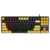 Clavier de jeu mécanique rétro-éclairé OKW132 87 touches RVB LED de haute qualité avec 20 modes d'éclairage disposition anglaise