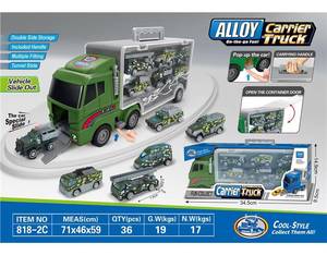 Zhiqu giocattoli commercio estero portatile lega contenitore di stoccaggio <span class=keywords><strong>Pre</strong></span>-costruito modello di ingegneria Set di auto per i ragazzi per gli <span class=keywords><strong>hobby</strong></span> dei bambini - Product Image 4