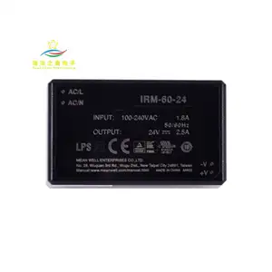 IRM-60-5ST IRM-60-5 modul daya hijau pemasangan PCB AC-DC 60W