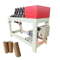 Machine de découpe et de refendage pneumatique à commande au pied pour tubes en carton, à faible coût, avec une puissance de 1,5 kW pour 76 mm