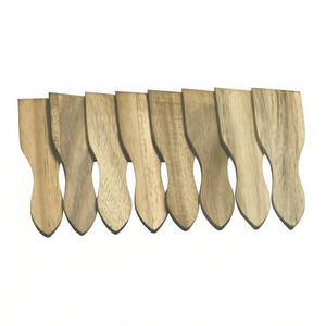 KESPER Raclette Spatulas 8 Pack Wooden Serving <b>Utensils</b> For Outdoor Cooking - Product Image 2
