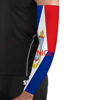 Manchon de bras personnalisé avec drapeau des îles Turques et Caïcos, manchon de bras élastique pour la randonnée, la pêche, le cyclisme, l'école et les déplacements urbains