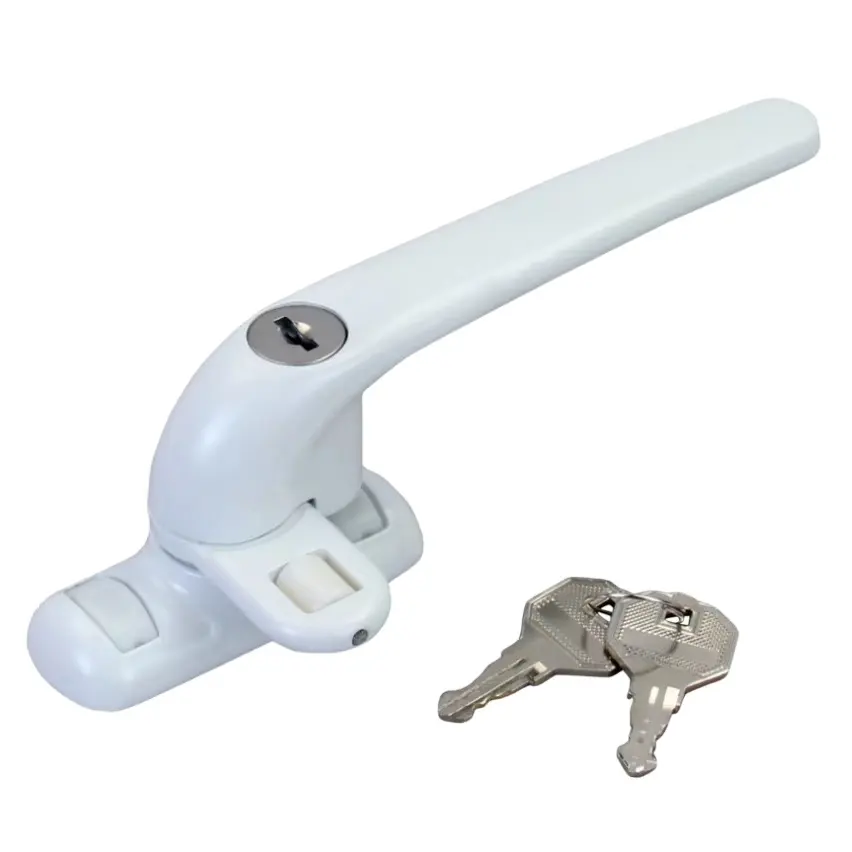 India Africa Aluminum 7 Shape Door Window Camlock Project Handle With Master Key Lock IndianProduct list upvc window handle