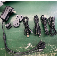 Estación de Carga para Auriculares Silent Disco de 16 Puertos, Carga 16 Dispositivos Simultáneamente con Cables Micro USB Tipo C para Eventos y Fiestas