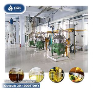 Machine de raffinage d'huile de cuisson brute de tournesol et de palmiste de 50 tonnes en continu, nouveau produit 2020, usine de fabrication fournie 500 - Product Image 1