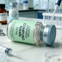 Étiquettes personnalisées en vrac pour flacons de peptides haute adhérence de 10 ml