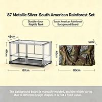 Terrarium en verre moderne et écologique pour reptiles, anti-évasion, empilable, pour Dragon barbu, Python boule, Gecko léopard, Serpent maïs - Vente en gros