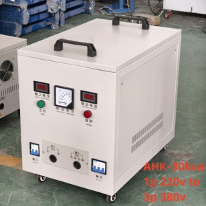 Convertisseur de tension monophasé 110V ou 220V vers triphasé 220V 380V 400V 440V 415V, 30kW 30kVA, à transistors IGBT - Product Image 4