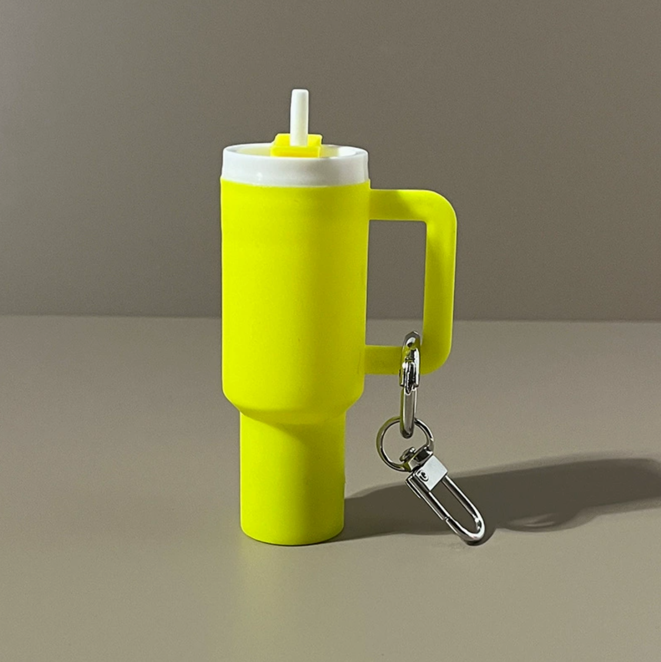 fluorescent yellow-- Keychain