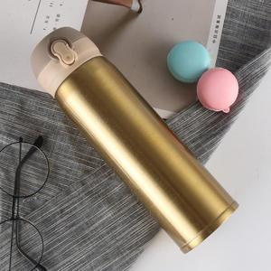 Thermos à pompe ZY 500 ml avec logo personnalisé, en acier inoxydable isolé sous vide - Product Image 3