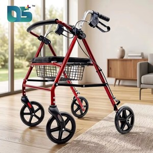 Fashion Comfortable Outdoor Portable High Quality Detachable Lightweight Adjustable Cheap Old People Folding <strong>Walker</strong> <strong>Rollator</strong> - Product Image 3