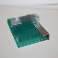 Étanche 12mm 18mm Feuille d'éclairage en polycarbonate en forme de U Toit à revêtement UV Hôtel extérieur