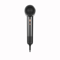 Sèche-cheveux ionique sans balais multi-vitesses 1800W avec écran LCD à chauffage rapide, usage professionnel en salon, embout magnétique et diffuseur
