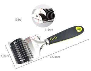 Home Manual Noodle Cutter <b>Blade</b> Lattice Hand Instant Noodle Cutter Slicer <b>Roller</b> Pasta Spaghetti Maker Dough Cutter - Product Image 6