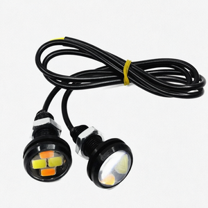 Feu de signalisation LED 12V 23mm 5630 4SMD double couleur pour feux de jour (DRL), feux de recul et feux de stationnement - Product Image 1