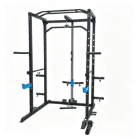Gymbopro Professionnel Smith Machine Multi-fonctionnelle, Rack à Squat, Équipement d'Entraînement de Musculation en Acier pour la Maison