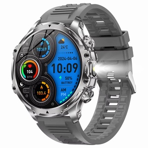 Reloj Inteligente AK75 con Linterna, Pantalla IPS de 1.9 Pulgadas, para Llamadas, Resistente al Agua, Oxígeno en Sangre, Monitor de Sueño y Actividad Física para Hombre, Aleación - Product Image 4
