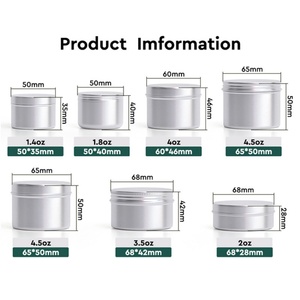 Envase Metálico Navideño de 1oz, 2oz, 4oz, 6oz, 8oz, 12oz, 16oz, Lata de Aluminio para Velas - Product Image 3