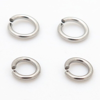 Anneaux de jonction en acier inoxydable 304 316, connecteurs de coupe de fil, accessoires de bijoux pour colliers, fabrication sur mesure en usine, pour la fabrication de bijoux DIY en série