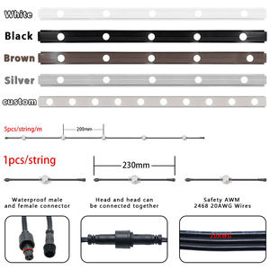 Lumière de Noël pour l'extérieur Led Rgbw Colorful Rgb Pixel Waterproof Christmas Lights House Permanent Light Track - Product Image 5