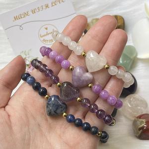 Natural <b>Bracelet</b> Colorful Glass Beaded Anti-anxiety Stone Professional Experienced Exporter Anti-tarnish Packaging - Product Image 3