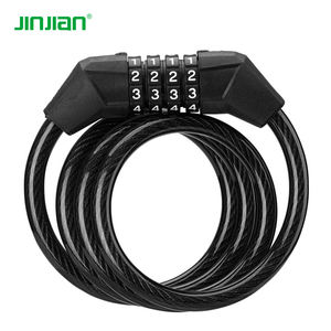 Candado de Acero para Bicicleta, 8x1200mm, Código de Combinación de 4 Dígitos, <span class=keywords><strong>Cable</strong></span> en Espiral para Bicicleta y Motocicleta - Product Image 1