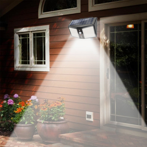 Ip65 360 <b>LED</b> Solar <b>Light</b> Waterproof Outdoor Solar Lamp with Motion <b>Sensor</b> <b>Light</b> 6 Modes SunLight <b>LED</b> Spotlight for Garden Decora - Product Image 3