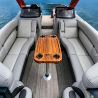 Bateau ponton Kinocean 27 pieds, série sport, bateau de luxe en fibre de verre avec double console pour l'Australie et les États-Unis
